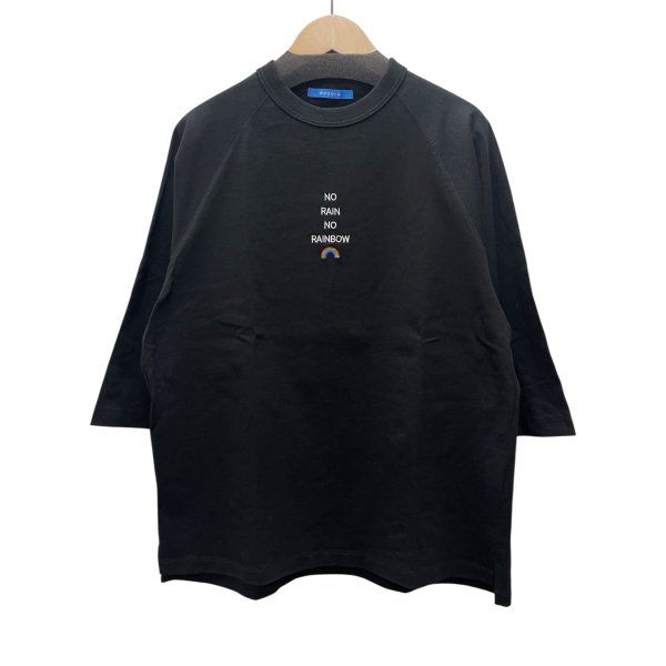 画像13: "no rain no rainbow" 刺繍入り　七分袖　ラグランＴシャツ (13)