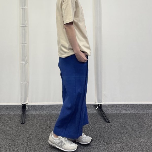 画像5: ウエストリブ　麻　箱パンツ (5)