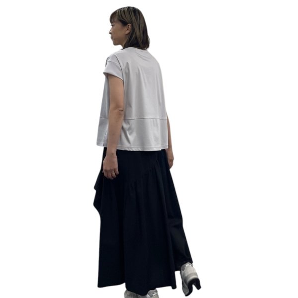 画像6: 異素材使いＴシャツ (6)