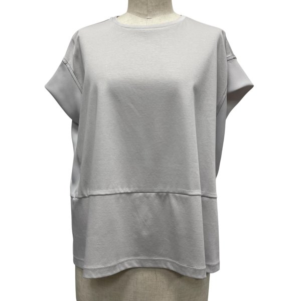 画像8: 異素材使いＴシャツ (8)