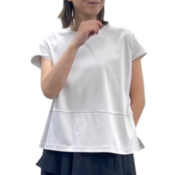 画像2: 異素材使いＴシャツ (2)