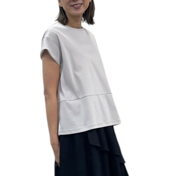 画像3: 異素材使いＴシャツ (3)