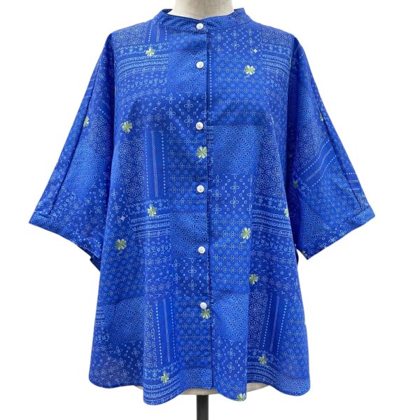 画像5: レース柄　楽ちん　ラウンドシャツ (5)