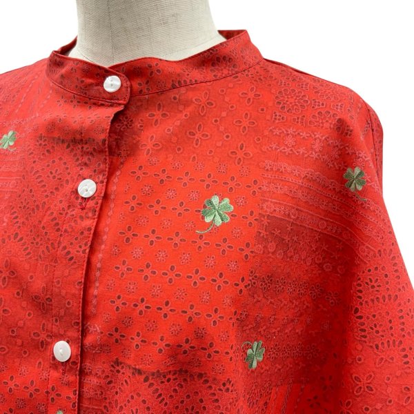 画像7: レース柄　楽ちん　ラウンドシャツ (7)