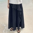 画像1: アシンメトリーフリルロングスカート (1)