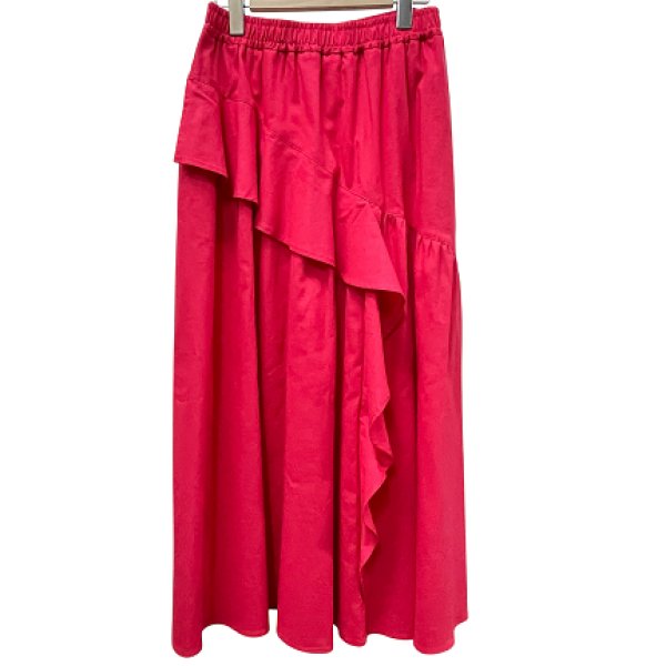 画像11: アシンメトリーフリルロングスカート (11)