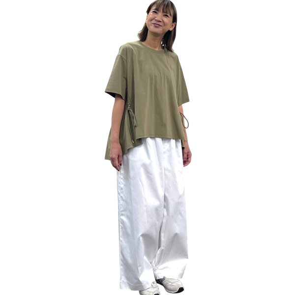 画像4: ワイドドロー―ストリングスTシャツ (4)