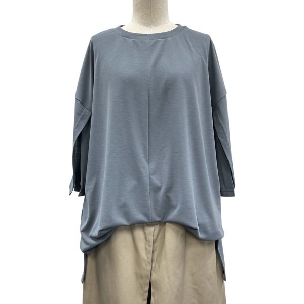 画像10: フロントアップ可　袖スリット入り　BIG　シャツ (10)
