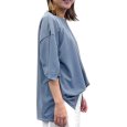 画像2: フロントアップ可　袖スリット入り　BIG　シャツ (2)