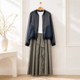 画像4: 綿シフォン　コンパクトブルゾン (4)