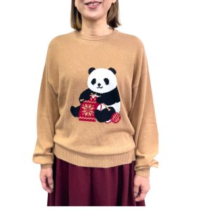 パンダが編んだ！ インターシャニット - cocora