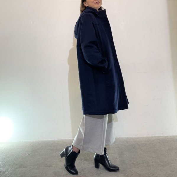 画像2: [cocora]コート フードとりはずしハーフコート (2)