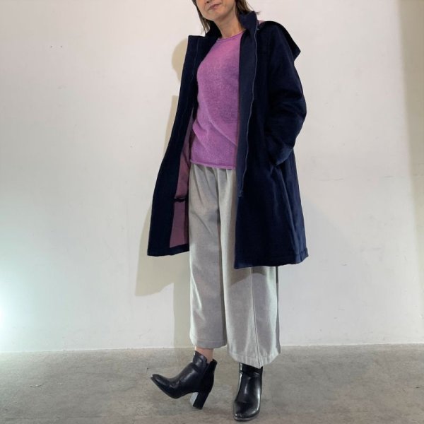 画像3: [cocora]コート フードとりはずしハーフコート (3)