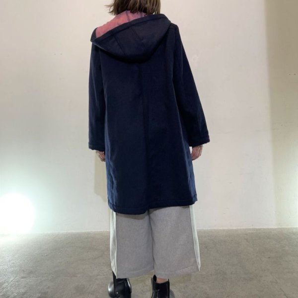 画像4: [cocora]コート フードとりはずしハーフコート (4)