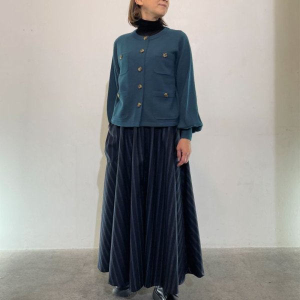 画像2: [cocora]ニット ラグランクルーカーデ (2)