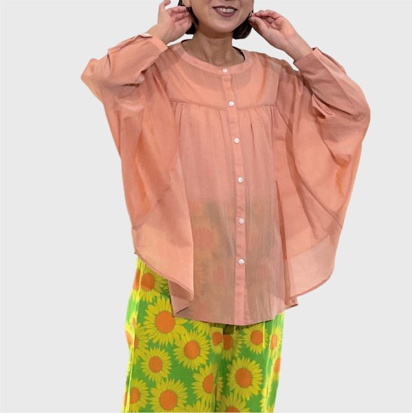 画像4: [cocora]シャツ・ブラウス オーバルブラウス (4)