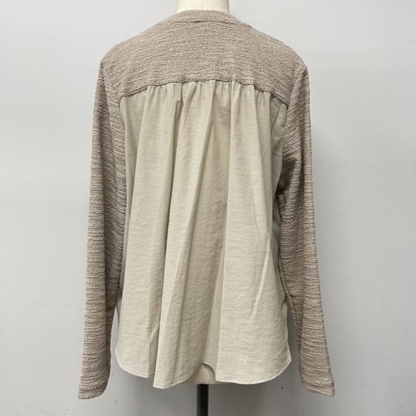 画像7: [cocora]カットソー 布帛使いクルージャケット (7)