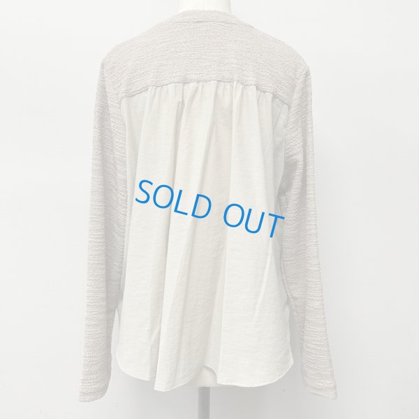 画像7: [cocora]カットソー 布帛使いクルージャケット (7)