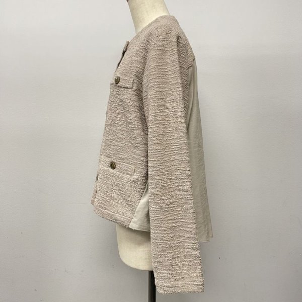 画像8: [cocora]カットソー 布帛使いクルージャケット (8)