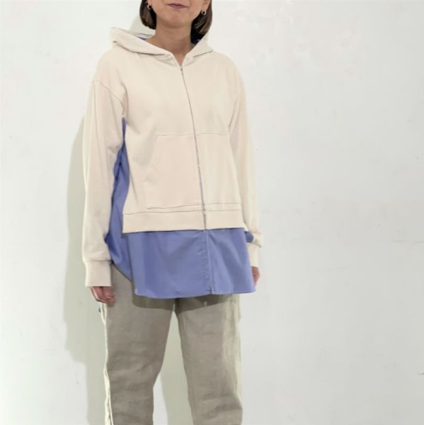 画像2: [cocora]カットソー  ドッキングカットソー (2)