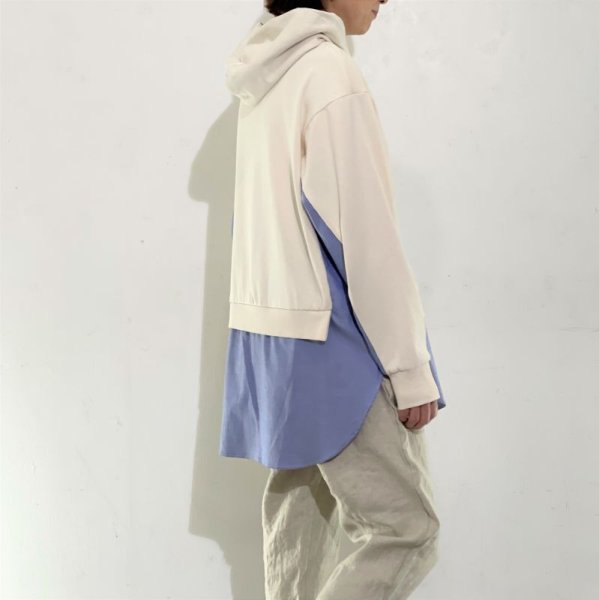 画像3: [cocora]カットソー  ドッキングカットソー (3)