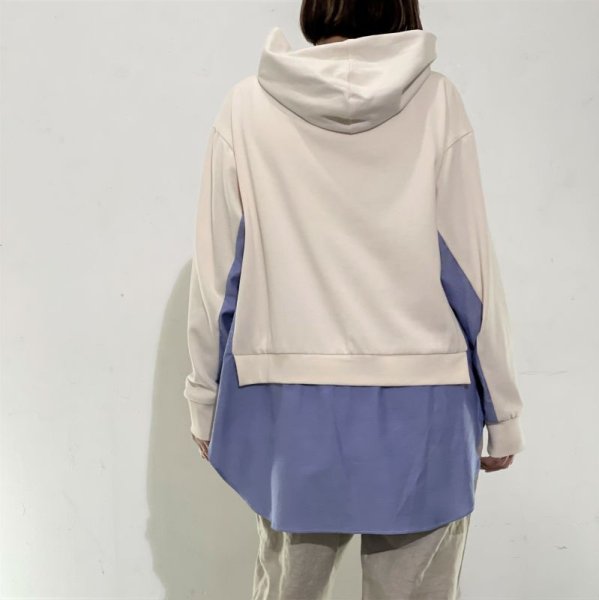 画像4: [cocora]カットソー  ドッキングカットソー (4)