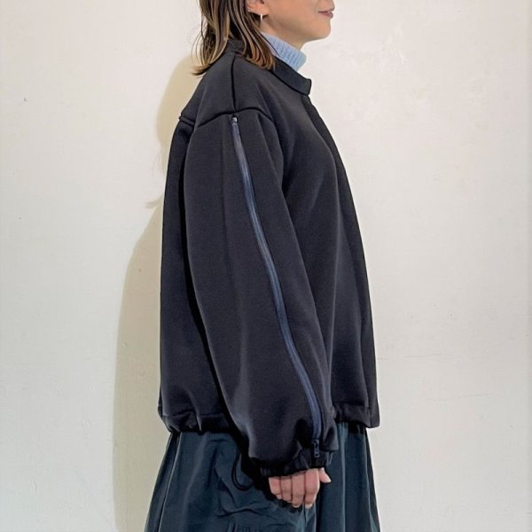 画像4: [cocora]ジャケット 袖ＺＩＰハイネックブルゾン (4)