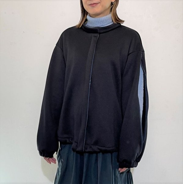 画像7: [cocora]ジャケット 袖ＺＩＰハイネックブルゾン (7)