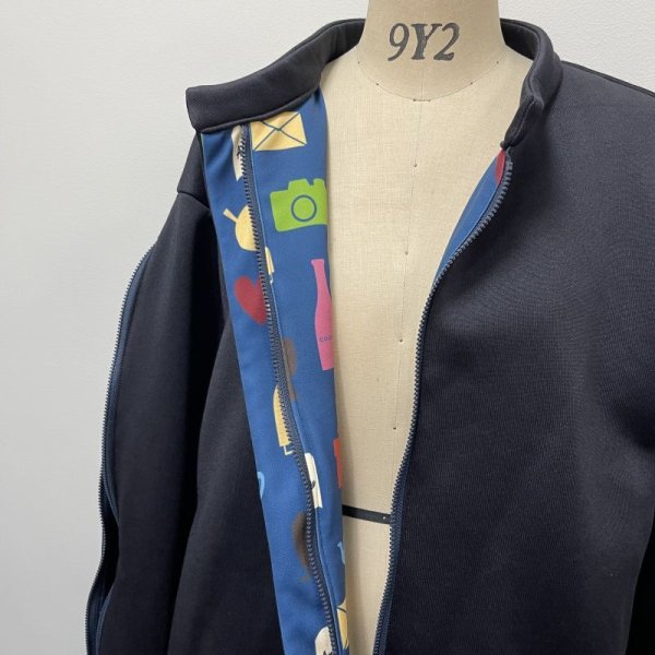 画像11: [cocora]ジャケット 袖ＺＩＰハイネックブルゾン (11)