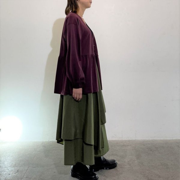 画像2: [cocora]カットソー ２ＷＡＹカーデ (2)