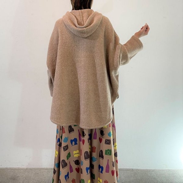 画像5: [cocora]ニット フードニットコート (5)