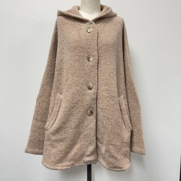 画像6: [cocora]ニット フードニットコート (6)