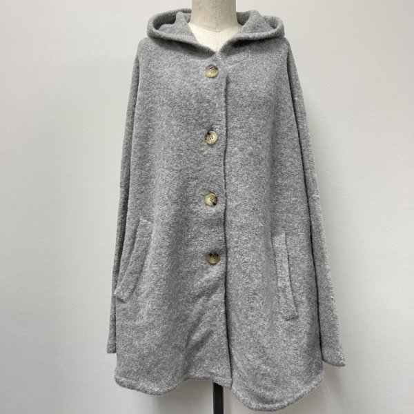 画像9: [cocora]ニット フードニットコート (9)