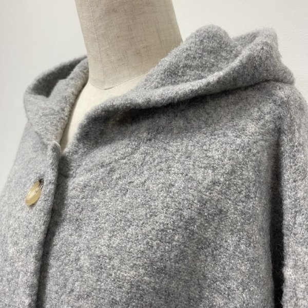 画像10: [cocora]ニット フードニットコート (10)