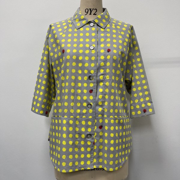 画像7: ドットてんとう虫ラグランシャツ (7)