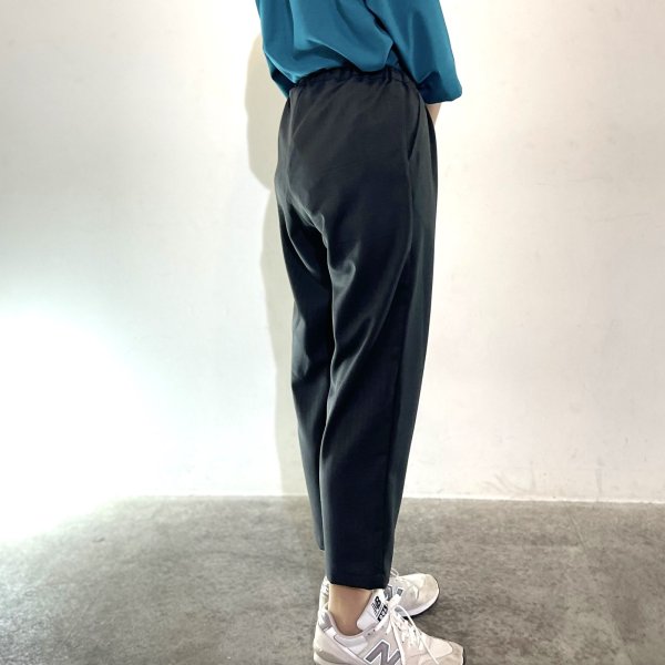 画像2: 洗える 美シルエット ゆったりペグトップパンツ (2)