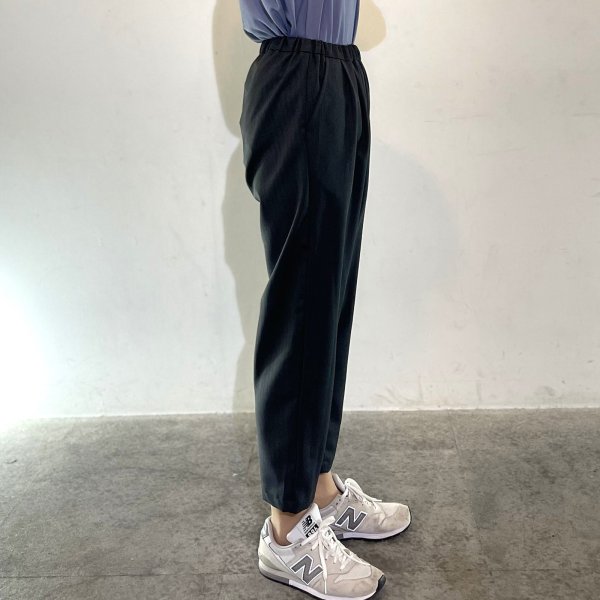 画像3: 洗える 美シルエット ゆったりペグトップパンツ (3)