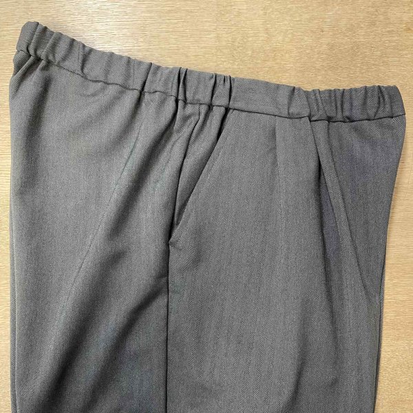画像7: 洗える 美シルエット ゆったりペグトップパンツ (7)