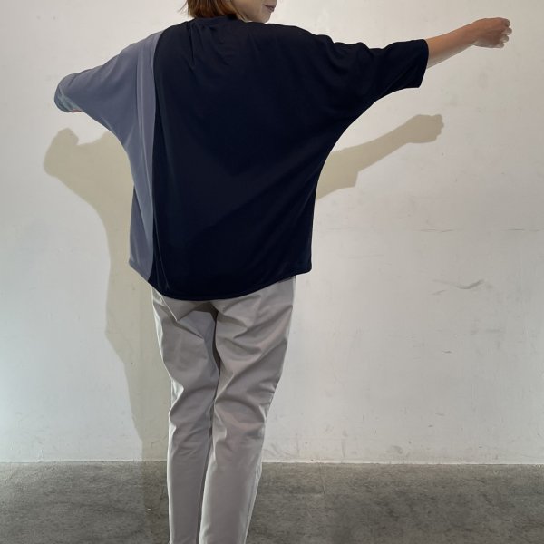 画像3:  吸水速乾 釦あきドルマンTシャツ (3)