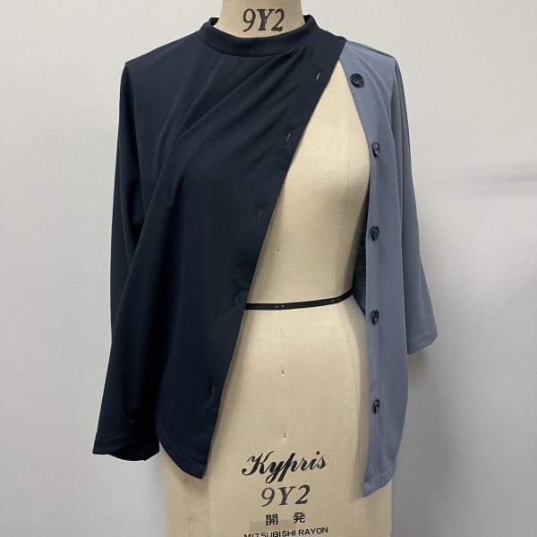 画像7:  吸水速乾 釦あきドルマンTシャツ (7)