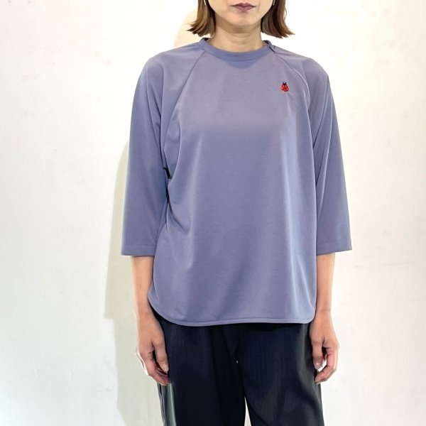 画像1: コンシールファスナーあきラグランTシャツ (1)