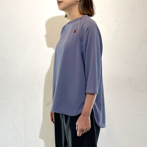 画像2: 吸水、速乾 コンシールファスナーあきラグランTシャツ (2)