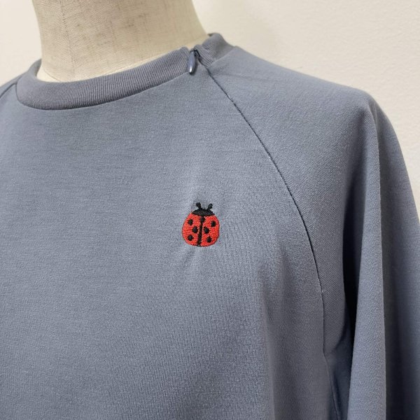 画像4: 吸水、速乾 コンシールファスナーあきラグランTシャツ (4)