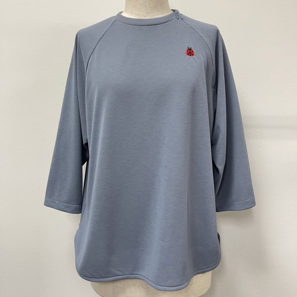 画像8: 吸水、速乾 コンシールファスナーあきラグランTシャツ (8)