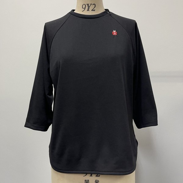 画像10: 吸水、速乾 コンシールファスナーあきラグランTシャツ (10)