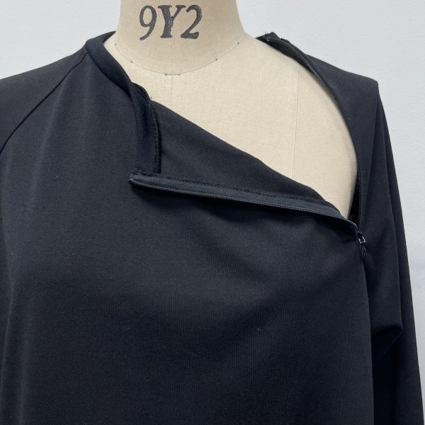 画像12: 吸水、速乾 コンシールファスナーあきラグランTシャツ (12)